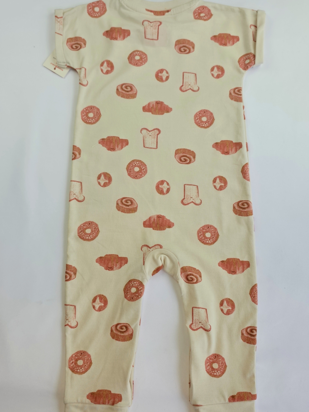 Baby Romper 12M NWT Neutral Bakery Print One Piece Outfit